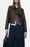 MANGO Faux Leather Jacket