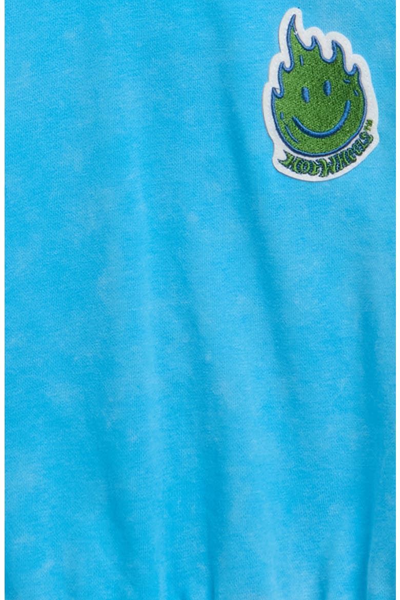 Kids' Hot Wheels Graphic Sweatshirt, Alternate, color, ACID BLUE