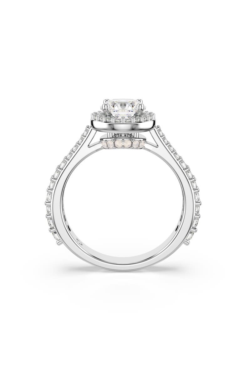 Una Ring, Alternate, color, WHITE/ SILVER