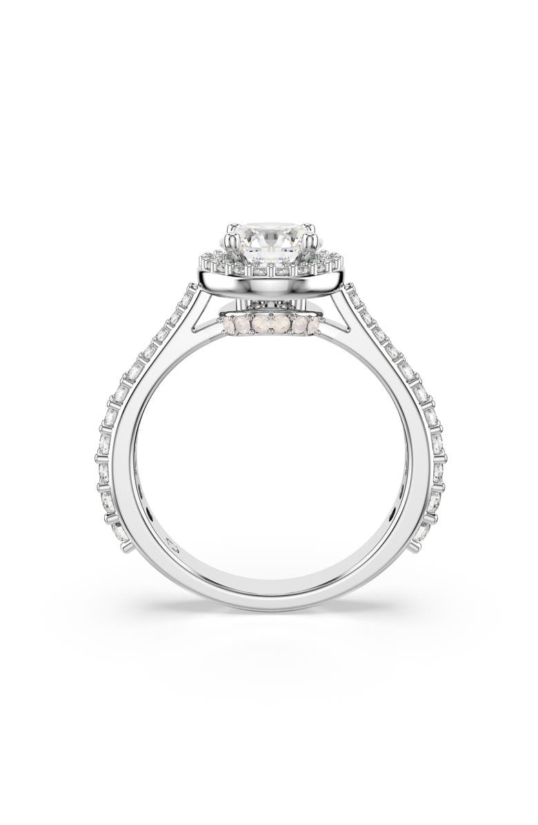 Swarovski Una Ring, Alternate, color, White/ Silver