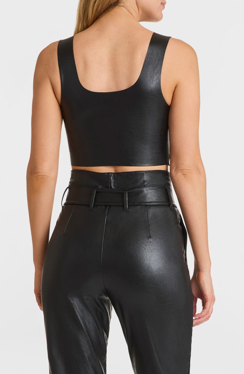 Commando Faux Leather Crop Top, Alternate, color, 