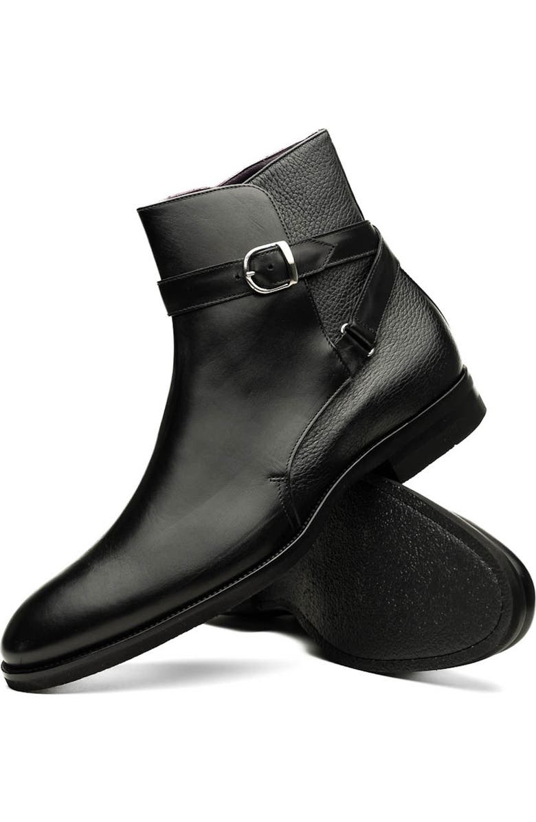 Zelli Italia Jodphur Buckle Strap Boot, Alternate, color, Black