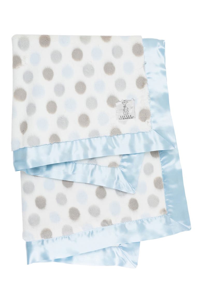 Luxe Dot Blanket, Main, color, BLUE