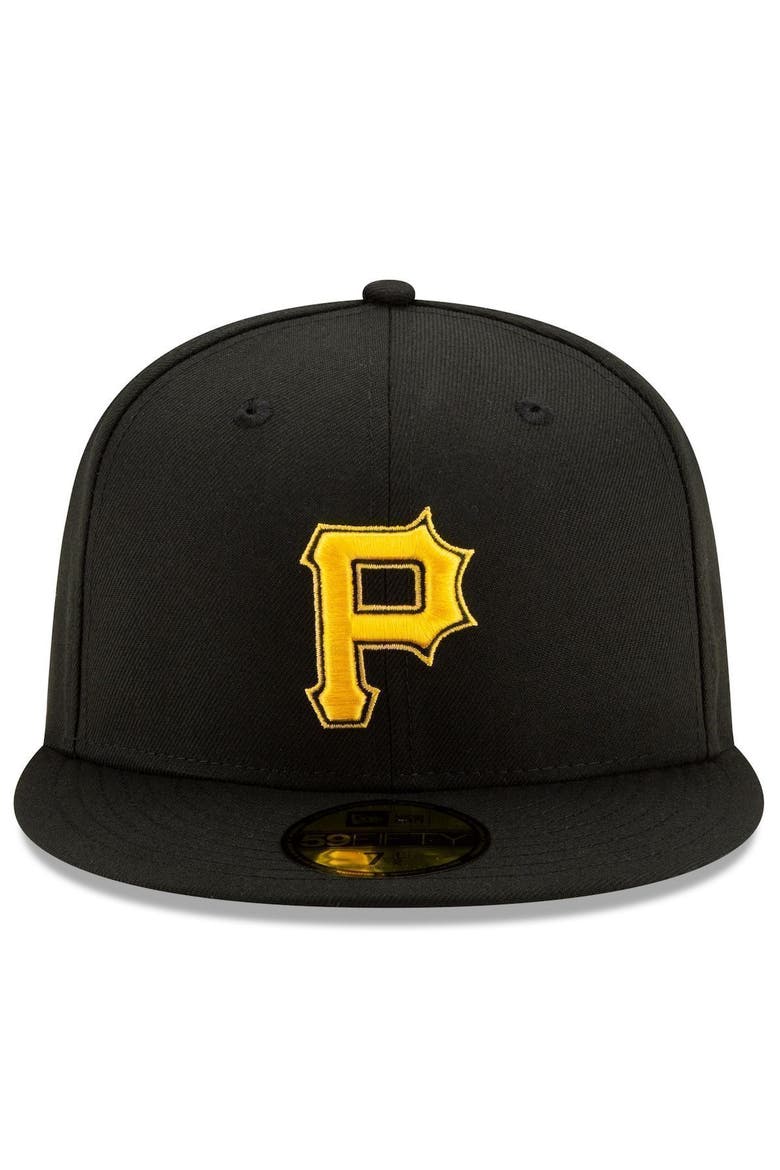 Men's New Era Black Pittsburgh Pirates Alternate 2 Authentic Collection On-Field 59FIFTY Fitted Hat, Alternate, color, BLACK