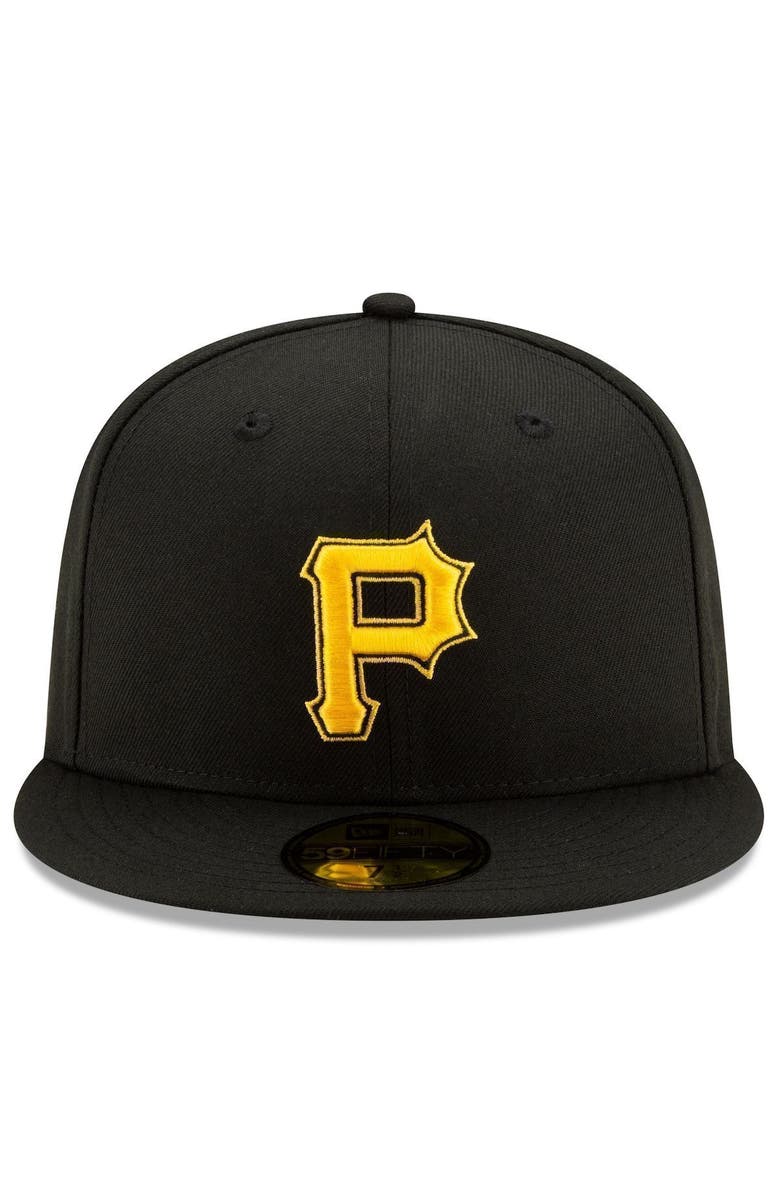 New Era Men's New Era Black Pittsburgh Pirates Alternate 2 Authentic Collection On-Field 59FIFTY Fitted Hat, Alternate, color, Black