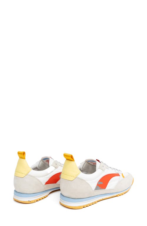 Oncept Montreal Leather Sneaker In White/retro Red