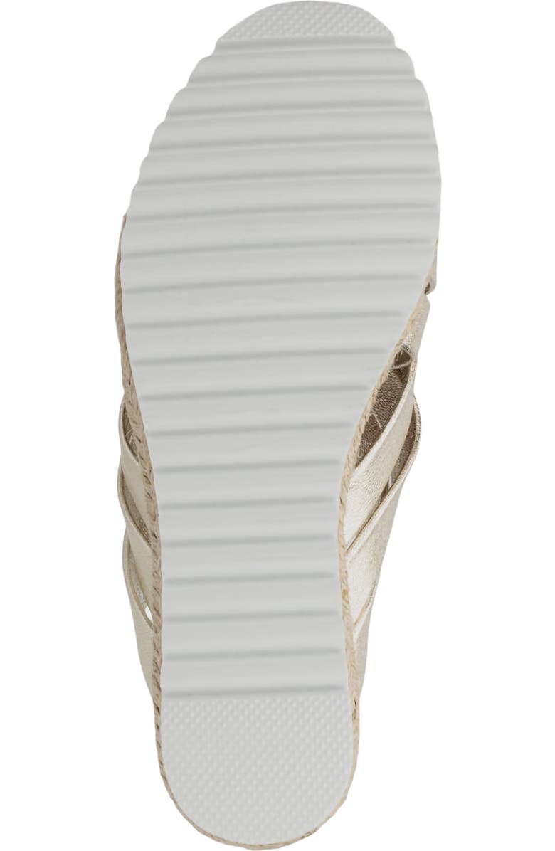 Aquatalia Aura Weatherproof Wedge Sandal, Alternate, color, Platino