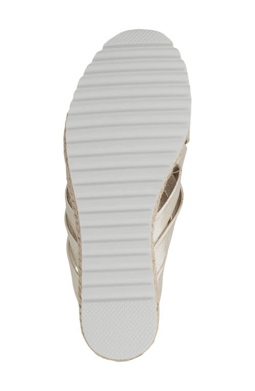 Aquatalia Aura Wedge Sandal In Silver