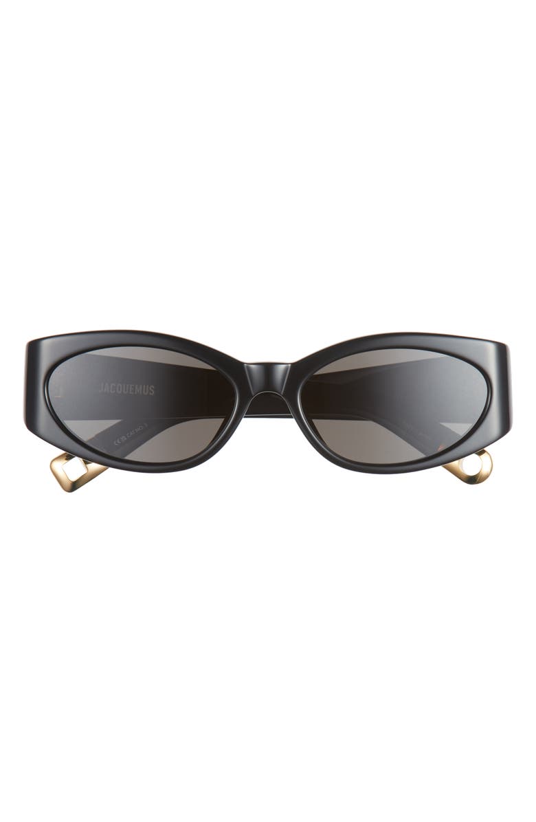 Jacquemus Les Lunettes Oval Sunglasses, Main, color, 