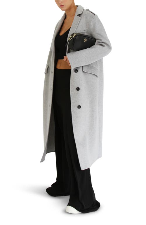 Belle & Bloom Tainted Love Longline Coat In Grey Marle