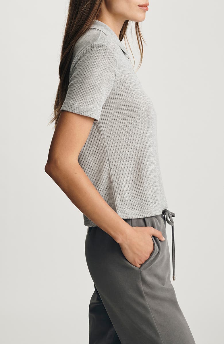 Mavi Jeans Jersey Polo Sweater, Alternate, color, Mid Grey Melange