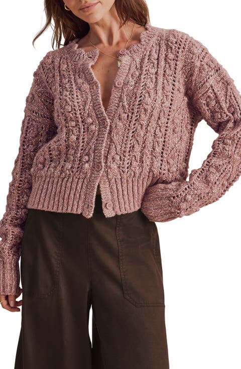 Hartford Pompom Cotton Blend Cardigan