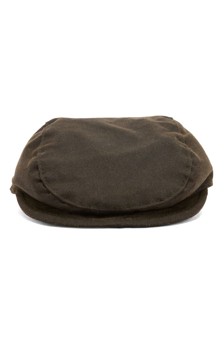 Barbour Wax Cotton Dog Flat Cap, Alternate, color, 