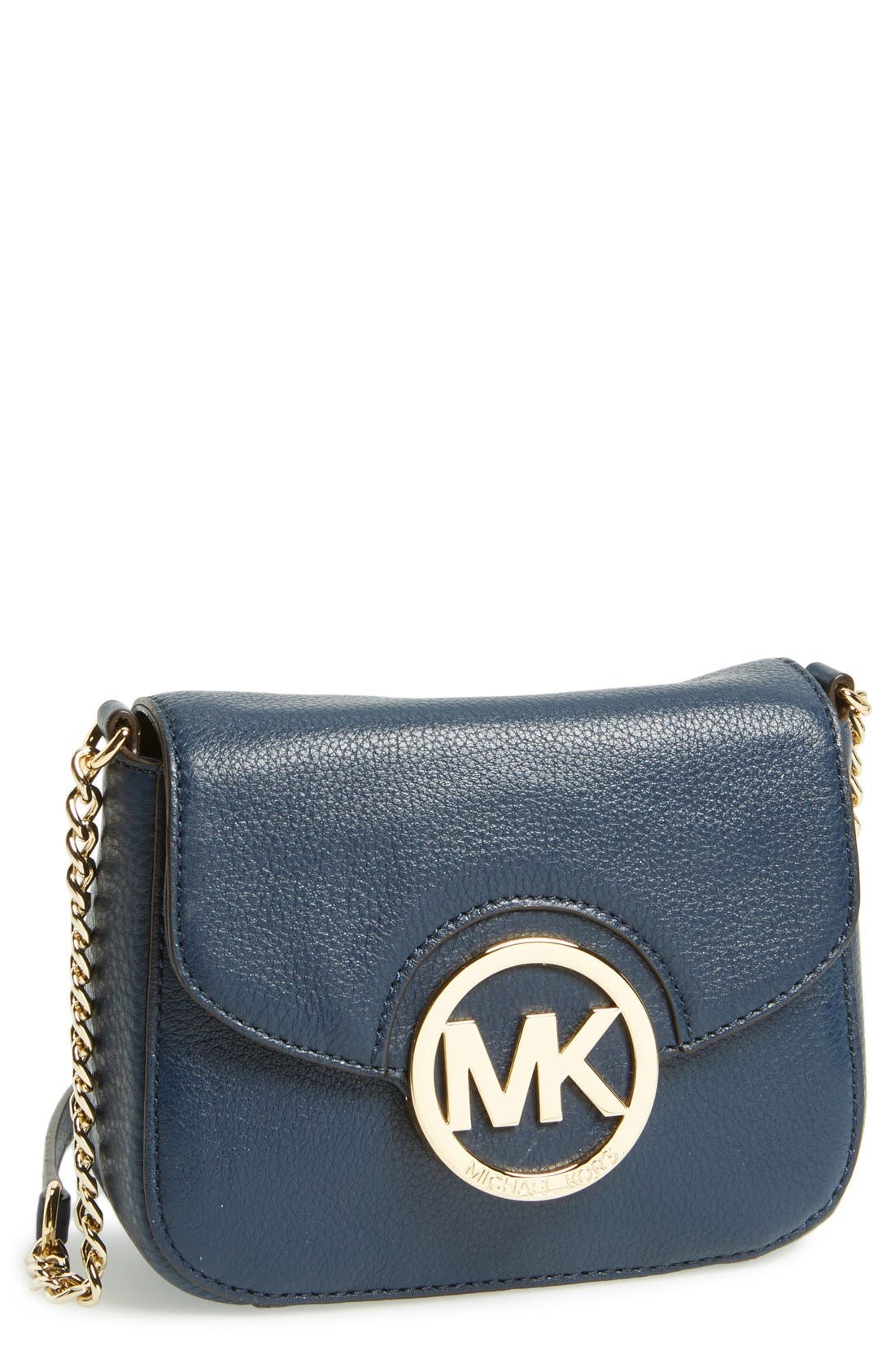 'Small Fulton' Crossbody Bag, Main, color, NAVY