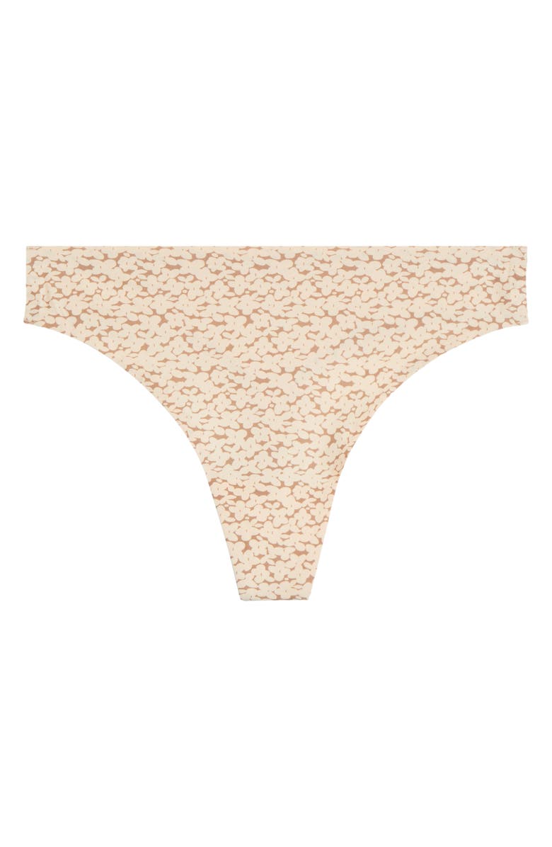 Chantelle Lingerie Soft Stretch Thong, Alternate, color, Norah Nude Print