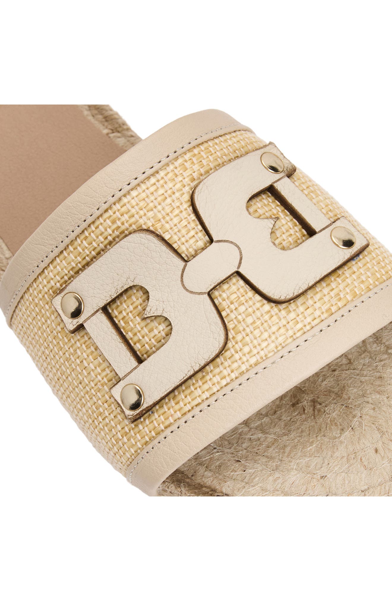 Sabina Slide Sandal, Alternate, color, NATURAL RAFFIA/ WHITE