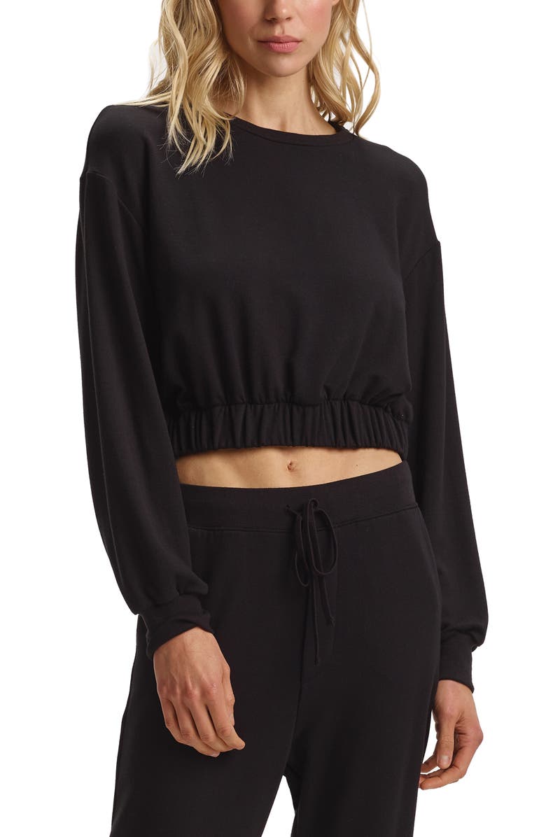 Commando Modern Lounge Crop Sweatshirt, Main, color, 
