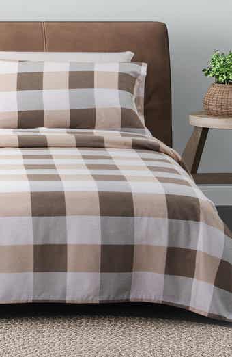 Woven & Weft Turkish Cotton Flannel Plaid Sheet Set