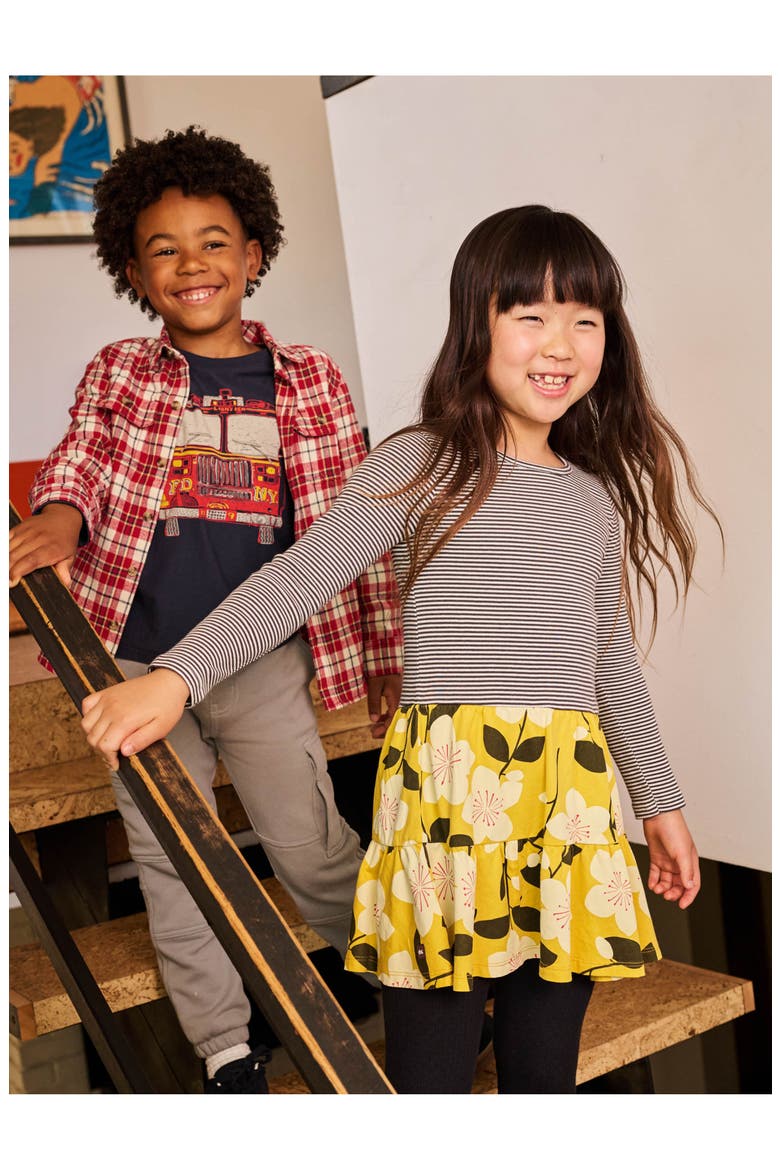 Tiered Skirted Twirl Dress, Alternate, color, Plum Blossom