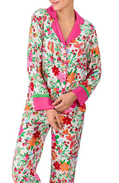 Kate Spade New York Floral Print Pajama Set In Multi