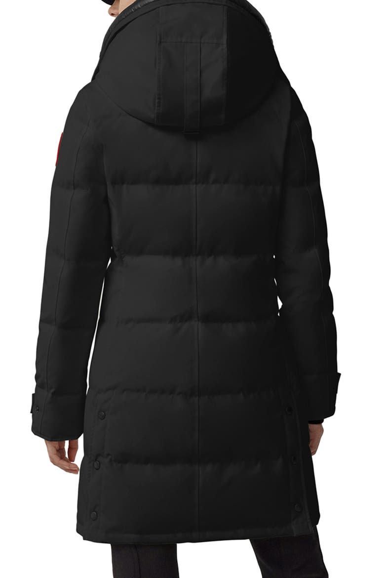 Shelburne 625 Fill Power Down Parka, Alternate, color, BLACK
