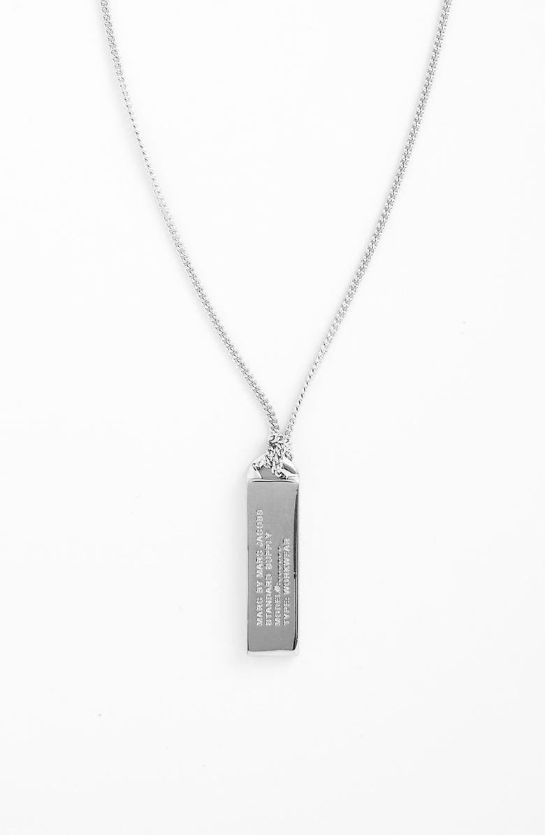 MARC BY MARC JACOBS 'Trompe l'Oeil' ID Necklace, Main, color, 