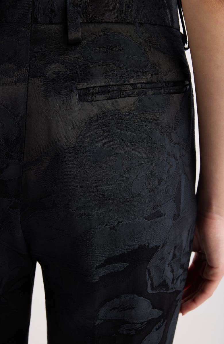 Dries Van Noten Tonal Jacquard Straight Leg Pants, Alternate, color,