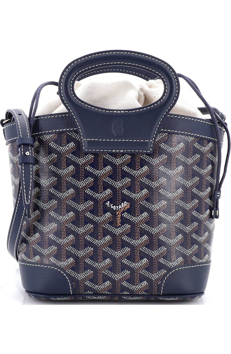 Pre-Owned Goyard Beluga Bag Coated Canvas Mini, Main, color, Blue