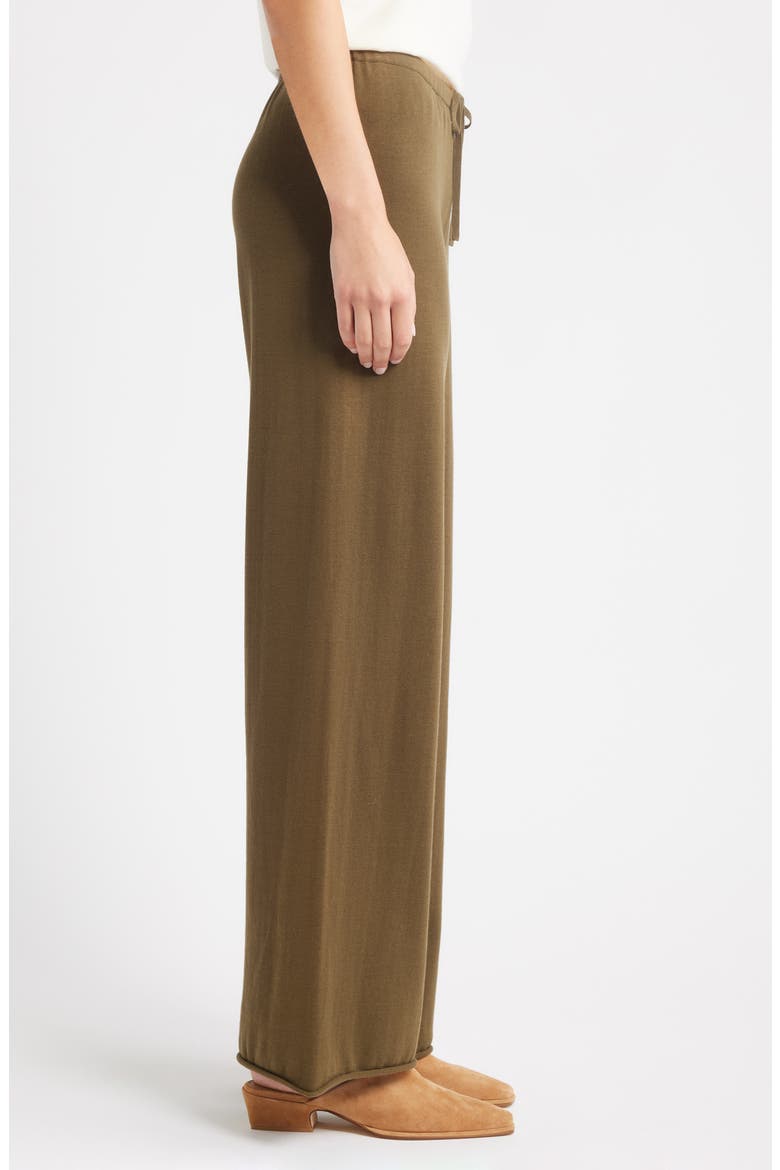 The Rec Wide Leg Sweater Pants, Alternate, color, ARMY