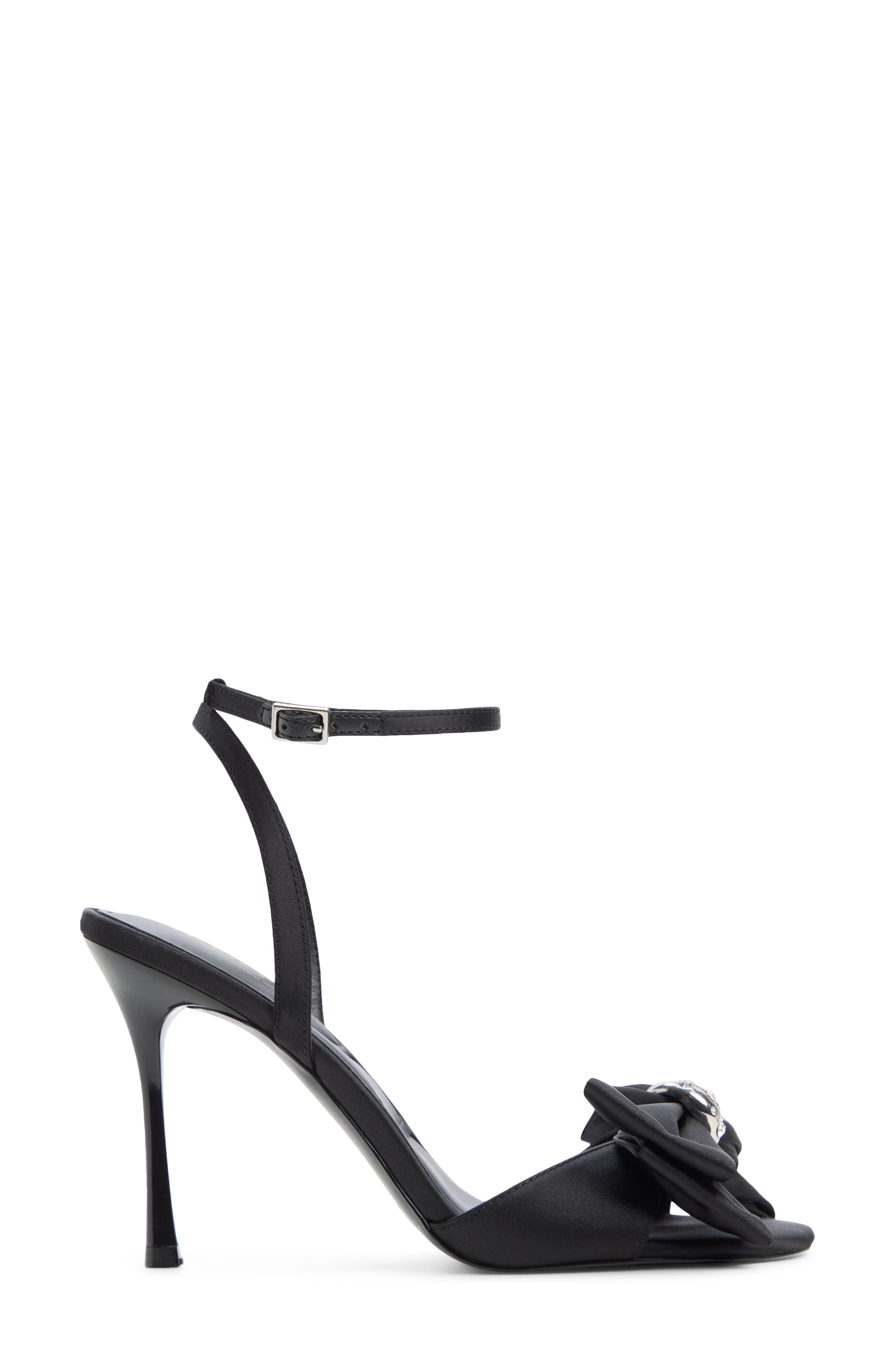 Cllarise Bow Sandal, Alternate, color, BLACK