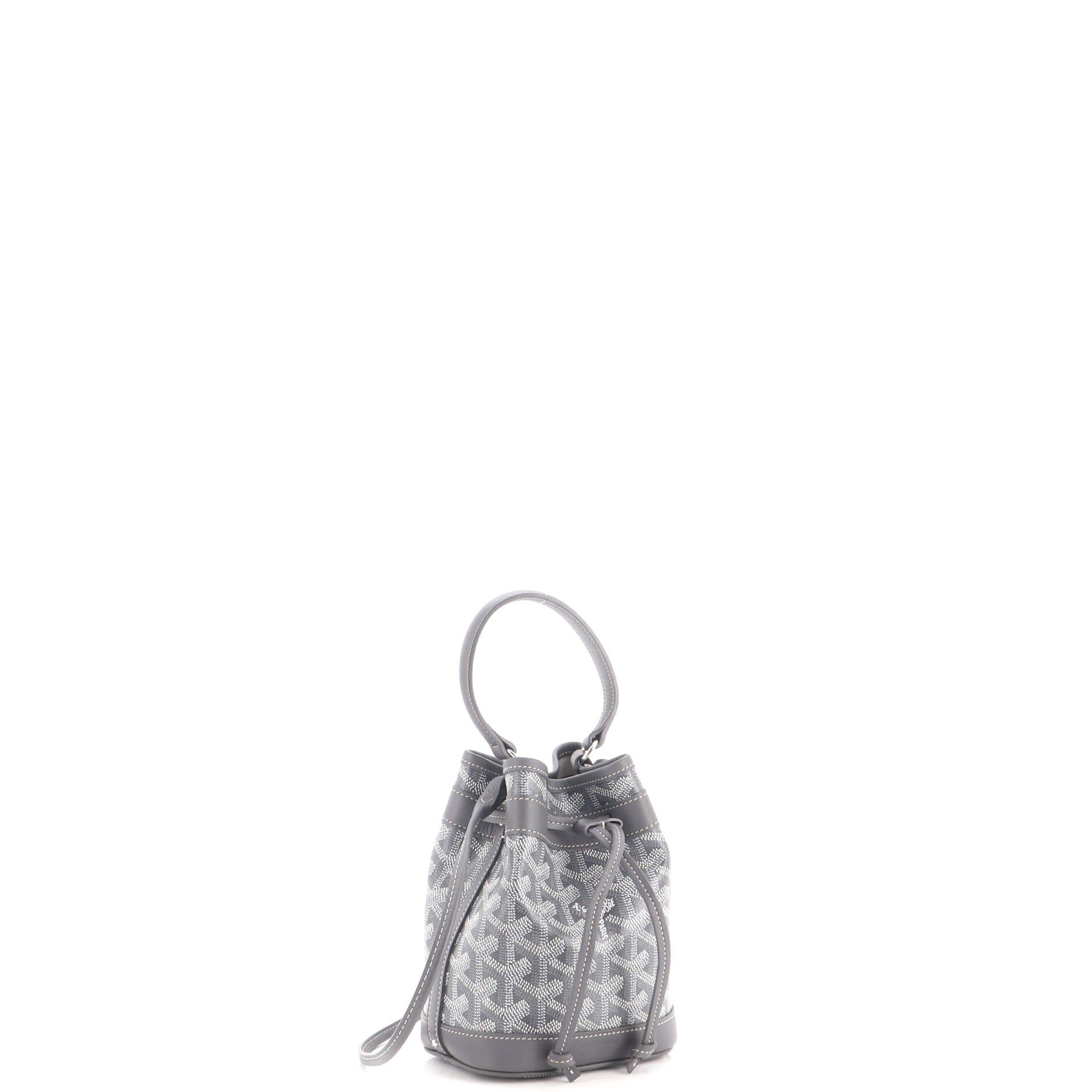 Petit Flot Bucket Bag Coated Canvas Mini, Alternate, color, Grey