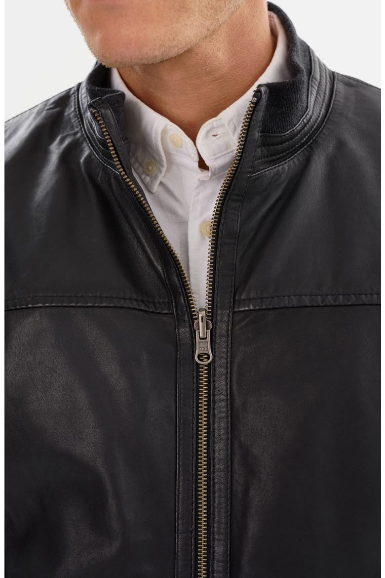 Carson Reversible Leather Jacket, Alternate, color, BLACK