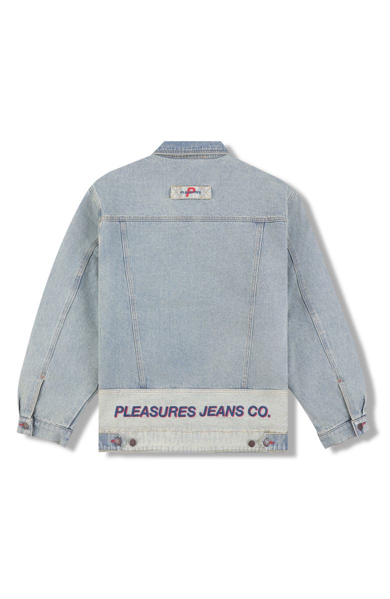 PLEASURES Park Insulated Denim Jacket, Alternate, color, Indigo