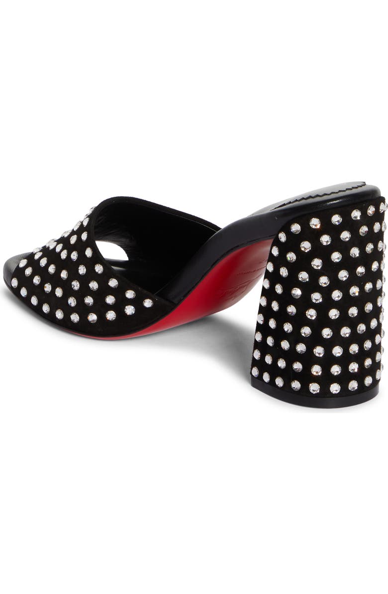 Christian Louboutin Jane Crystal Embellished Slide Sandal, Alternate, color, Black