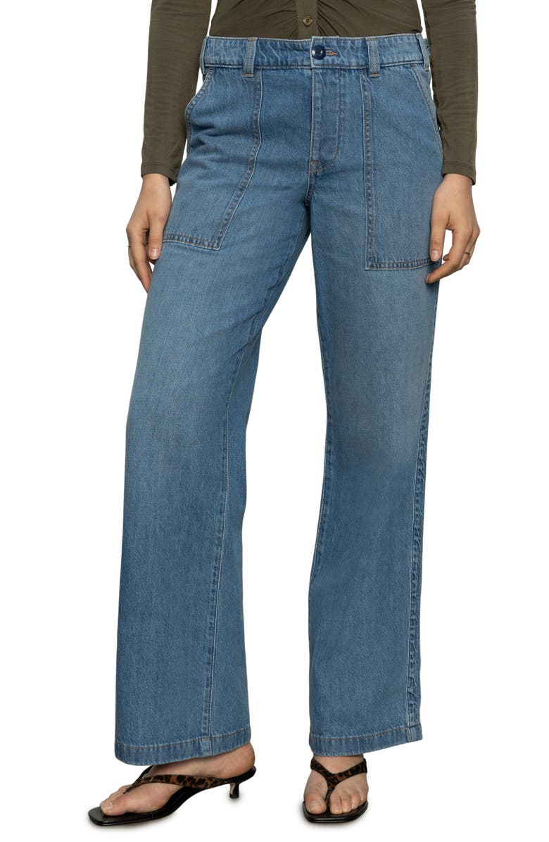 Sanctuary Wide Leg Jeans, Main, color,