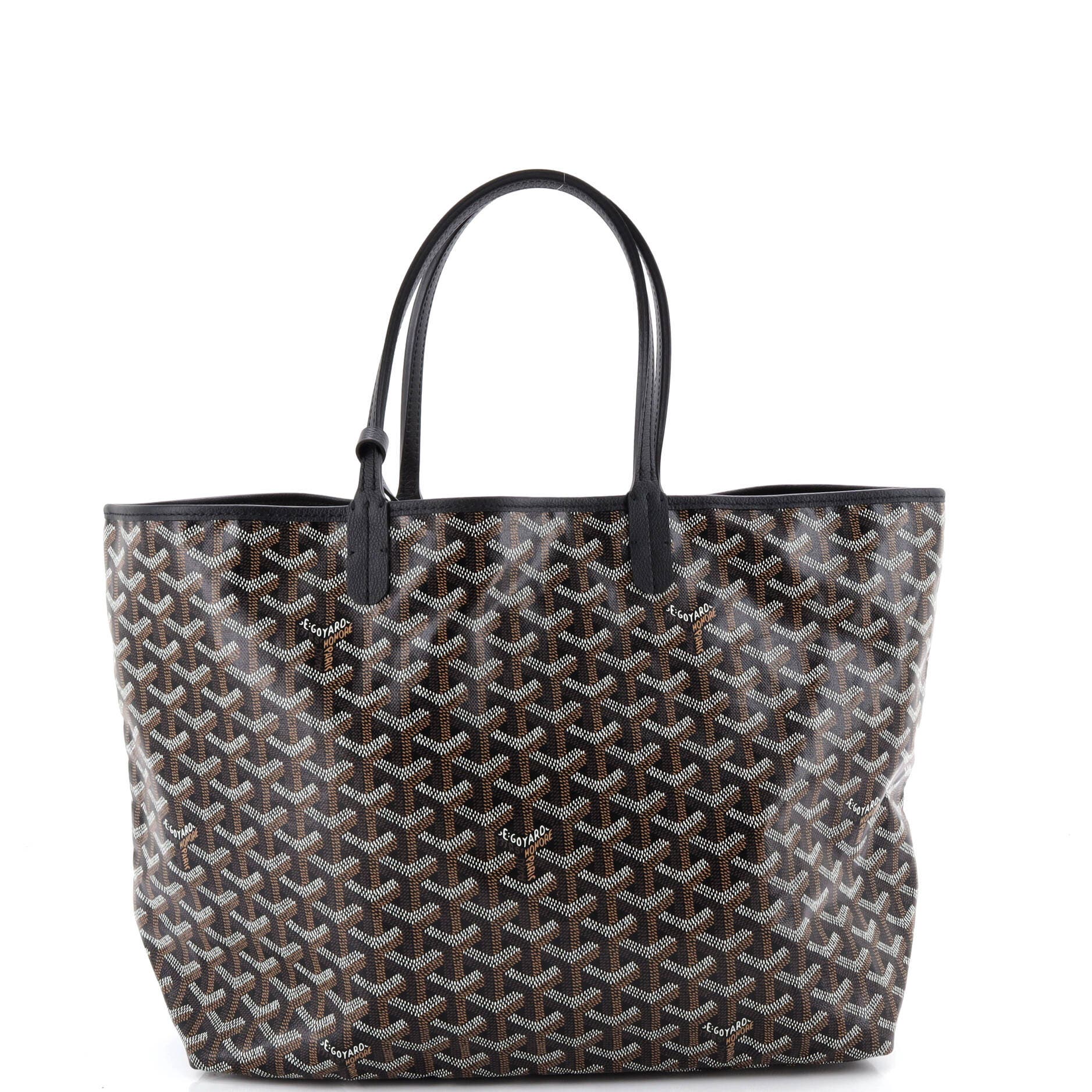 Pre-Owned Goyard Saint Louis Tote Coated Canvas PM, Alternate, color, Black
