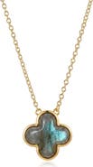 st. Moran Labradorite Quatrefoil Pendant Necklace