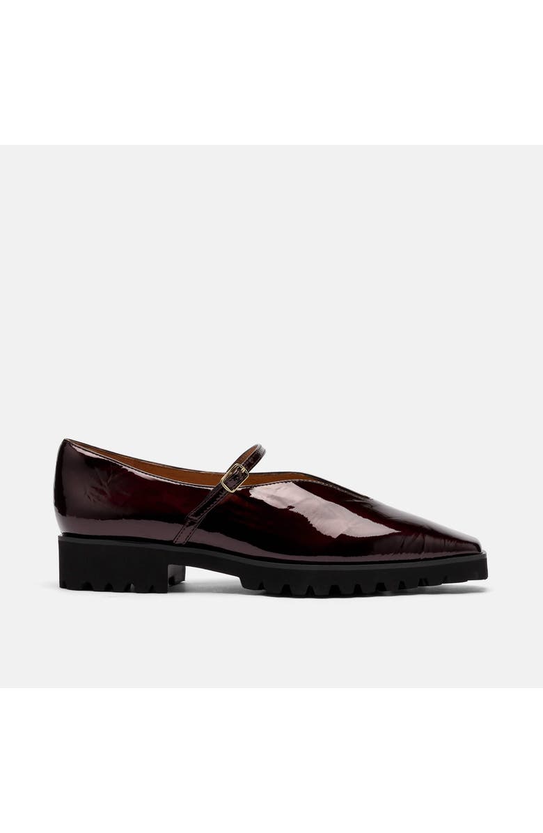 MARC NOLAN Roxie Leather Lug Mary Janes, Main, color, Wine