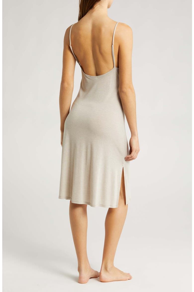 Luxe Shangri-La Nightgown, Alternate, color, CASHMERE W/ IVORY
