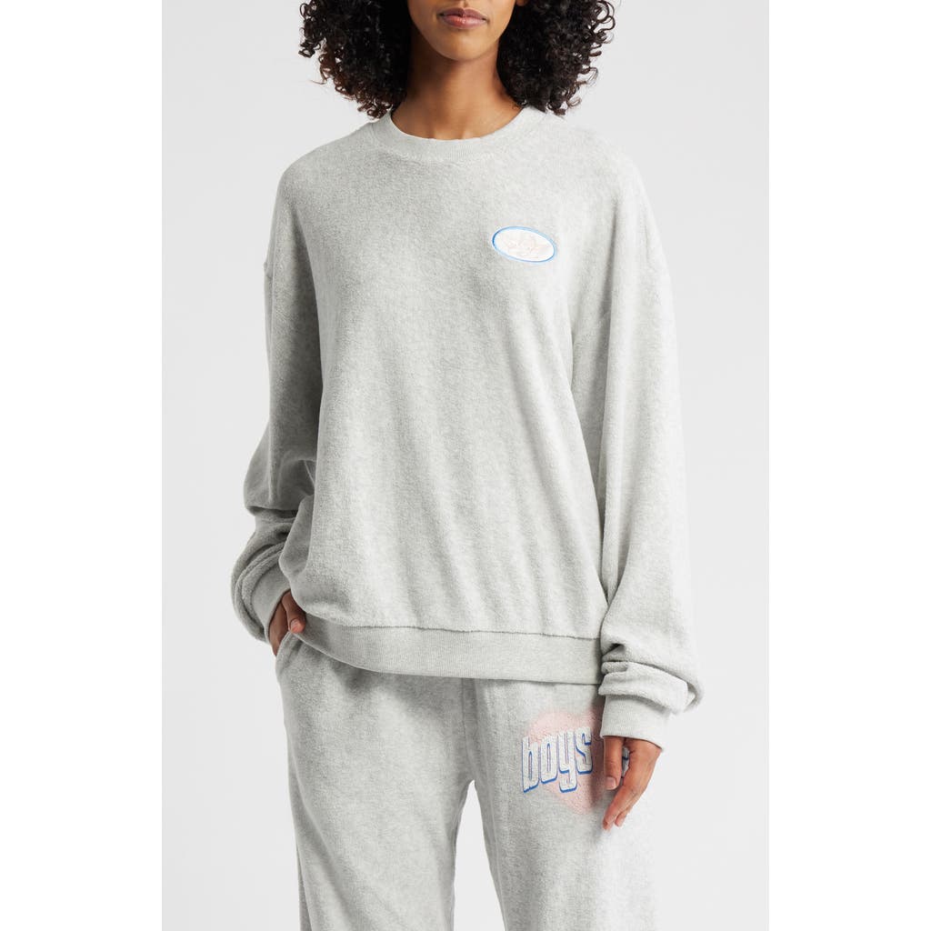 Boys Lie Charma Kara Crewneck Sweatshirt In Gray