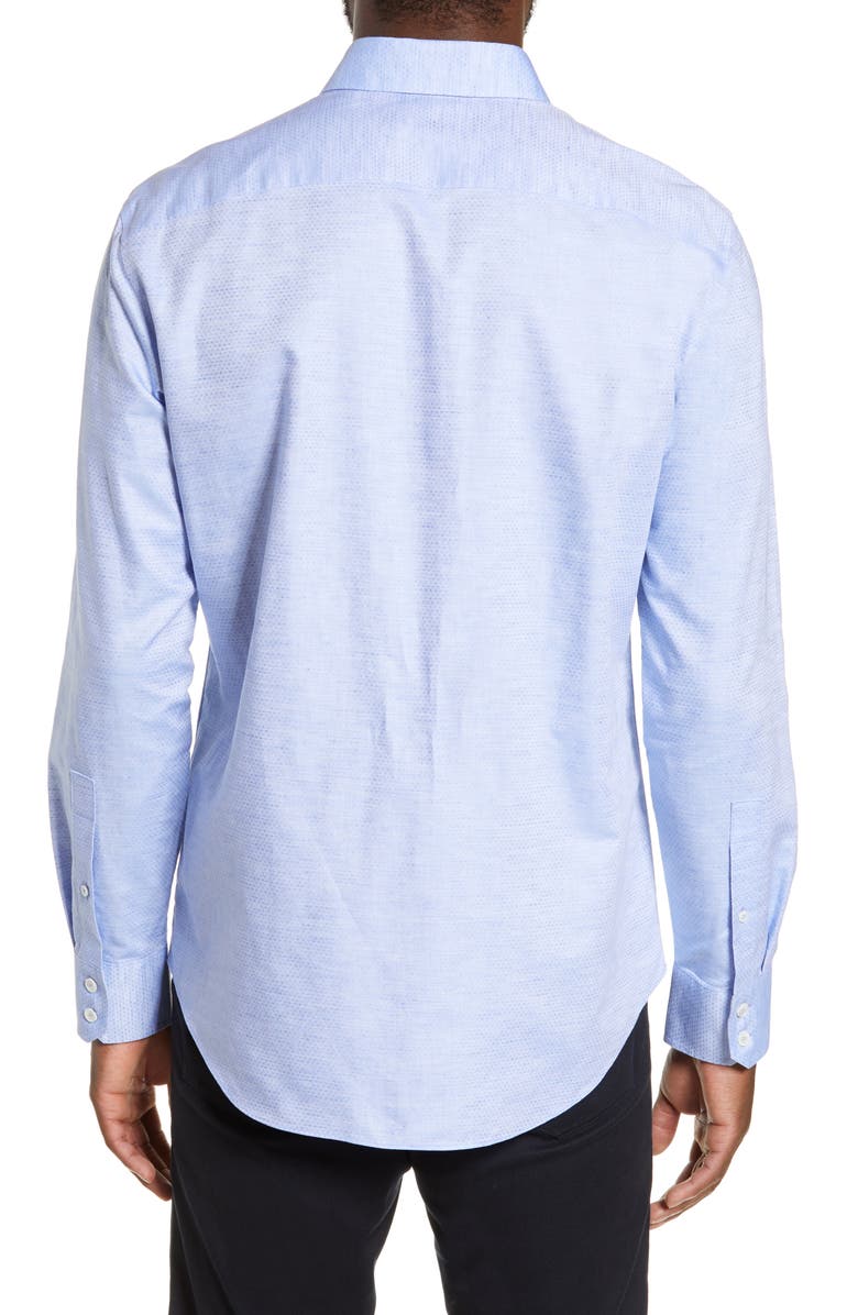 Zachary Prell Alfano Regular Fit Cotton & Linen Shirt, Alternate, color,