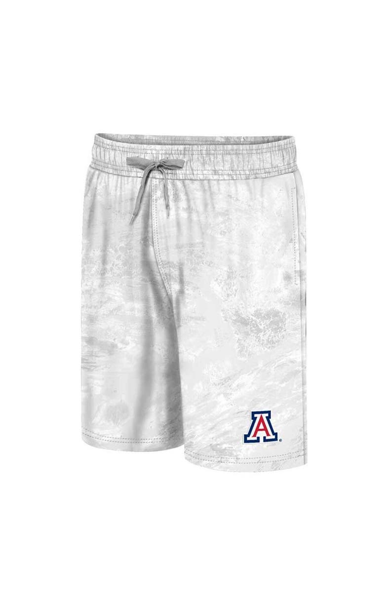 COLOSSEUM Men's Colosseum White Arizona Wildcats Realtree Aspect Ohana Swim Shorts, Alternate, color, 