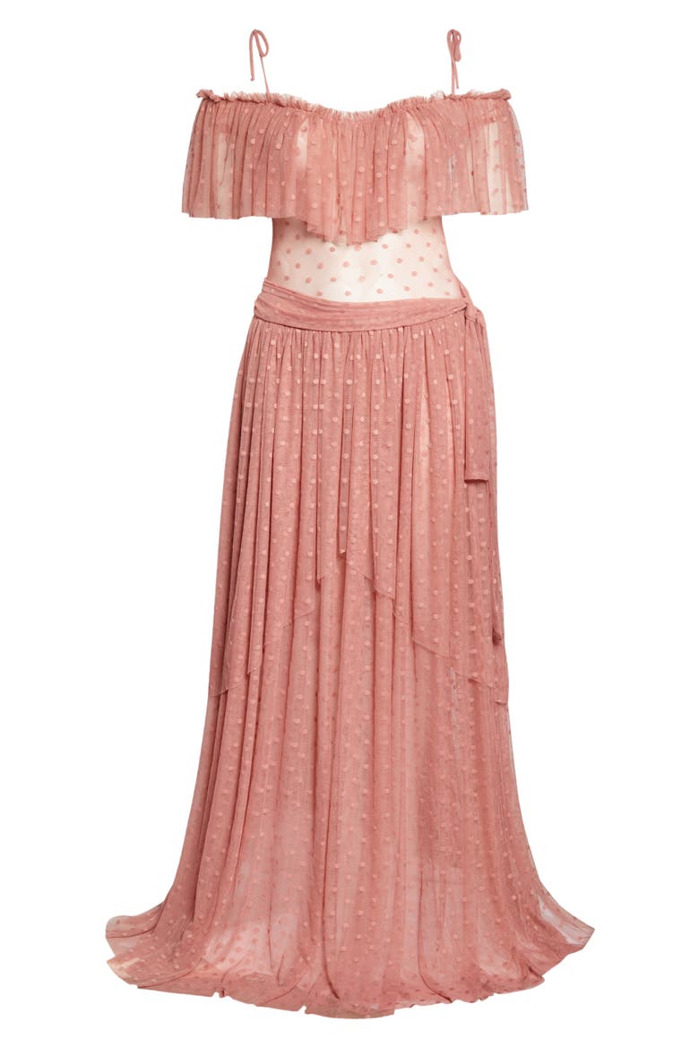 Enchanted Maxi Dress, Alternate, color, MAUVE
