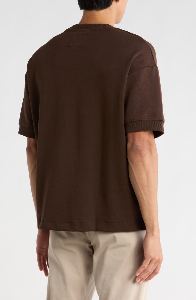 DENIM AND FLOWER Heavyweight Short Sleeve T-Shirt, Alternate, color, Brown