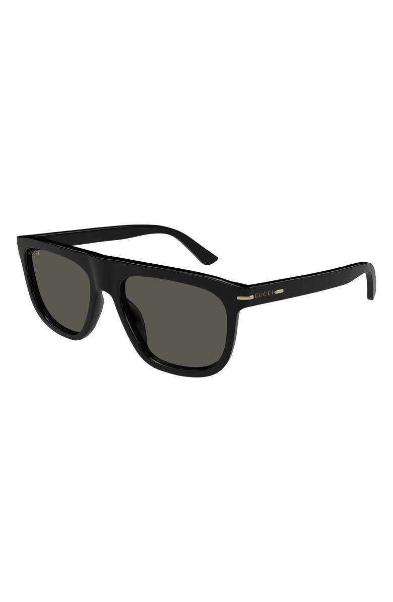 Gucci 56mm Panthos Sunglasses, Alternate, color, 