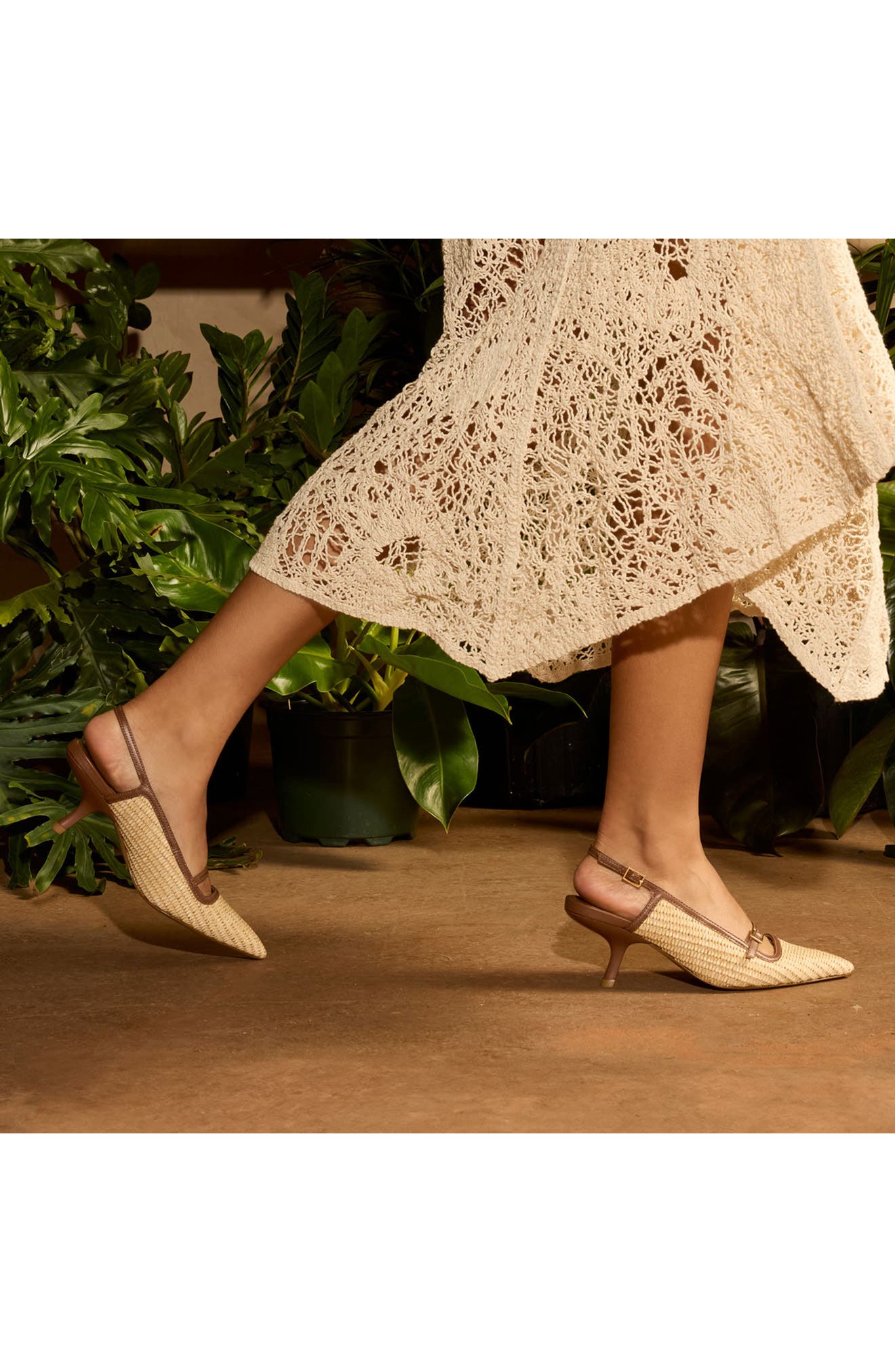 MARION PARKE Melissa Pointed Toe Slingback Pump, Alternate, color, 