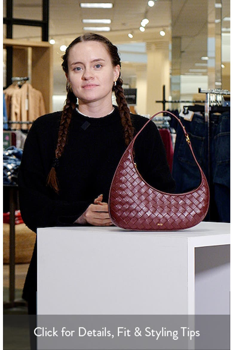 Harlee Woven Faux Leather Shoulder Bag video