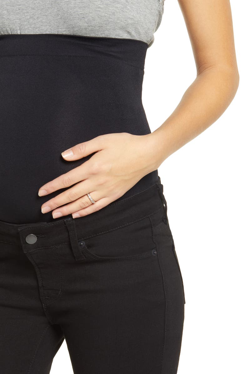 BLANQI Ripped Belly Support Maternity Skinny Jeans, Alternate, color, 