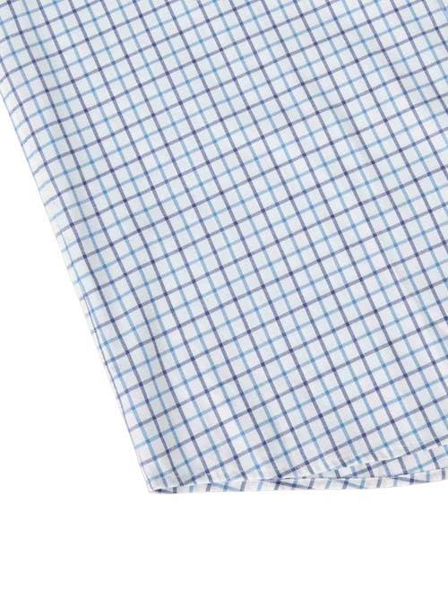 Robert Talbott Reynolds Ultra Light Weight Brushed Tattersall Shirt In Blue