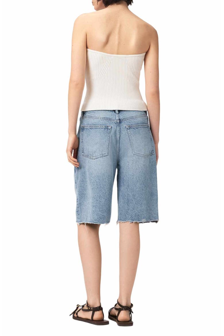 Aki Crossover Denim Shorts, Alternate, color, DESTROY LIGHT BLUE